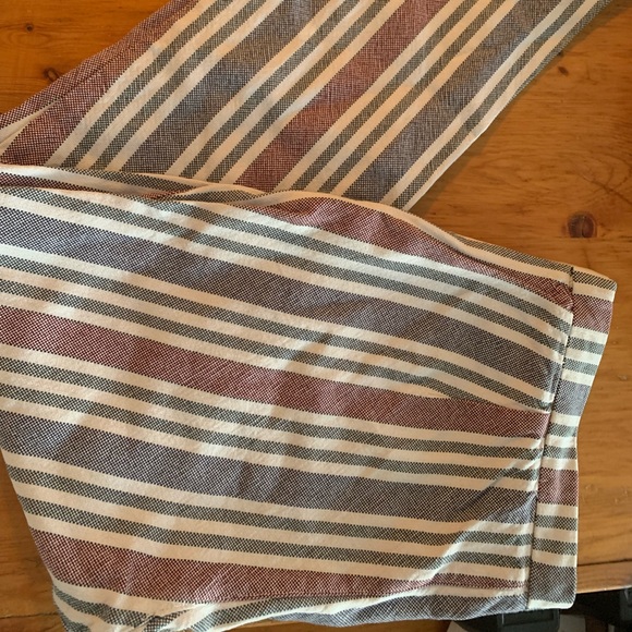 EUC Free People Striped Crop Pants, Size 10 - Picture 2 of 3